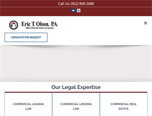 Tablet Screenshot of erictolsonlaw.com